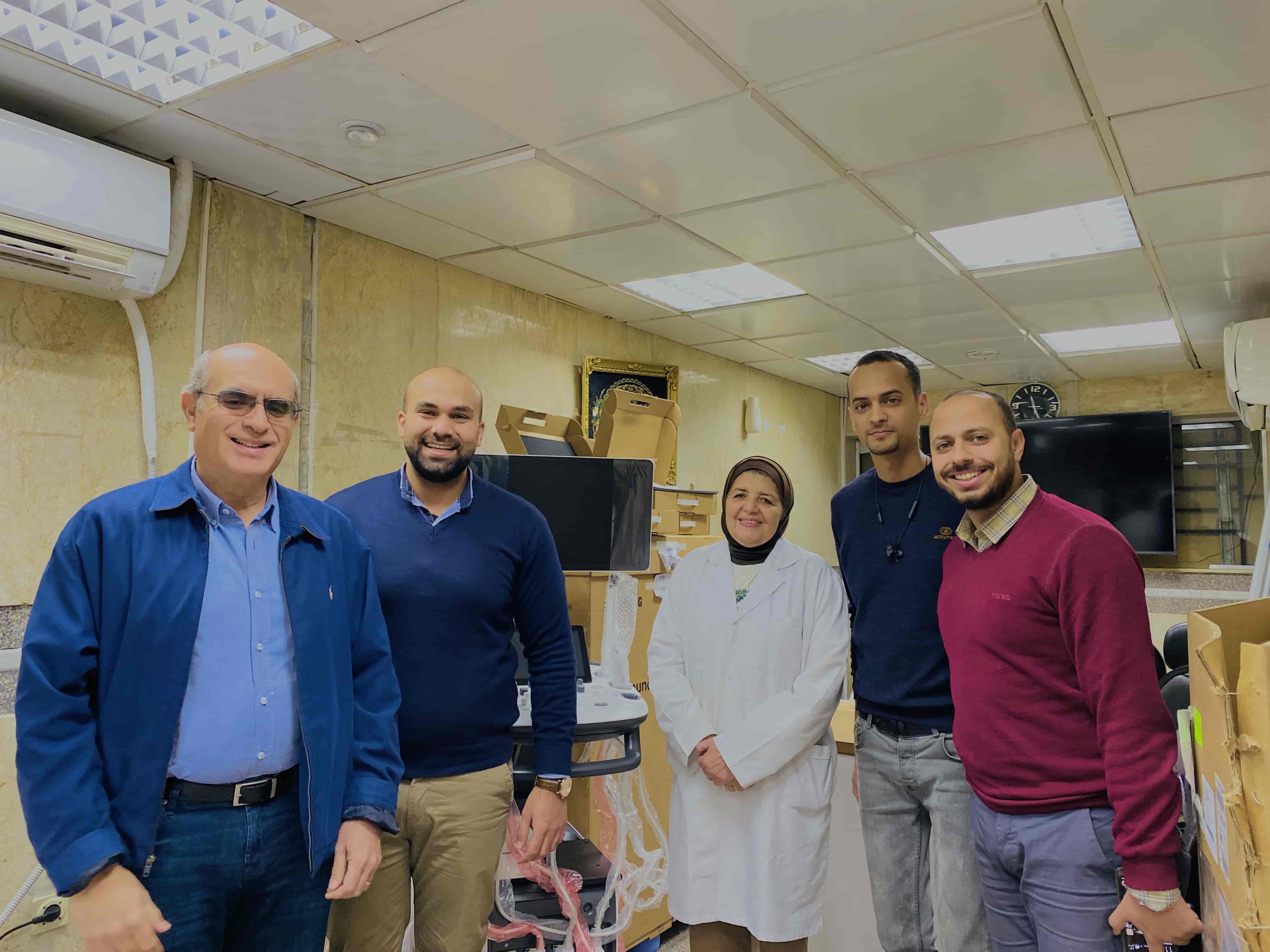 new Ultrasound machines in 5 NCI "National Cancer Institute" Cairo University, Radiology department